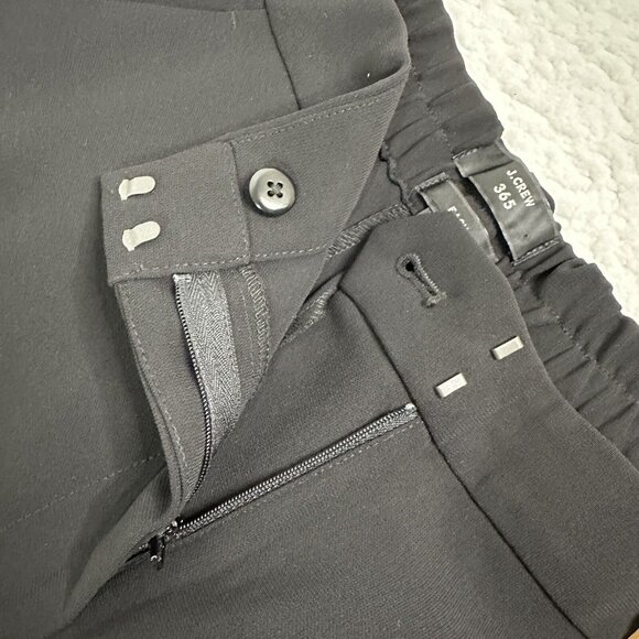 J. Crew Women's 365 Easy Stretch Waist Career Trouser Pants Size 10 Black - Picture 3 of 13